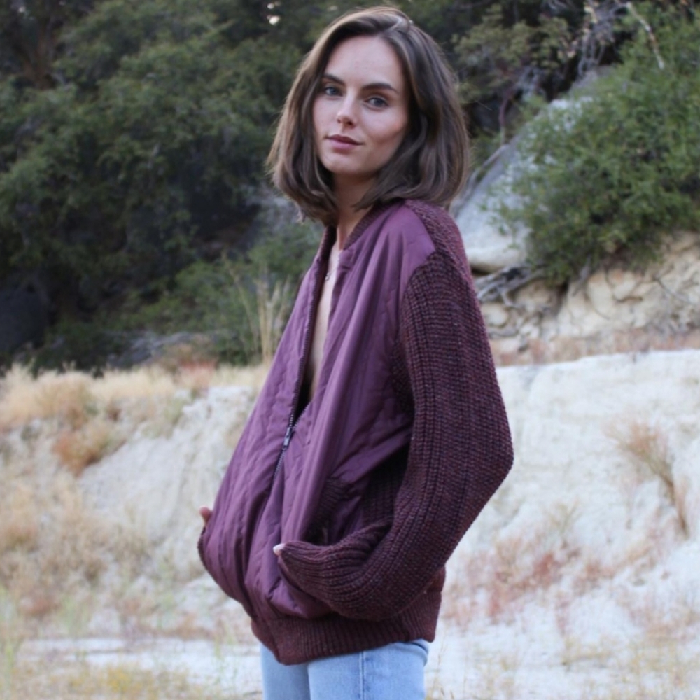 TUNDRA Mixed Media Sweater Jacket